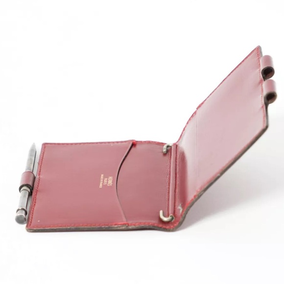 HERMES Agenda MM diary notebook cover brown leather with PILOT pen
